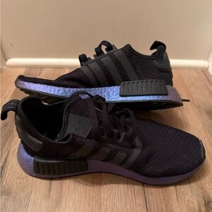Adidas NMD Black and Iridescent shoes